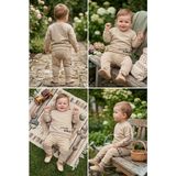 Meya Baby & Kids Bebek Eşofman Takım Yazı Detaylı - Bej
