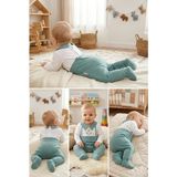 Meya Baby & Kids Erkek Bebek Tulumu Patikli Ayıcık Nakışlı - Mint