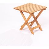 Meya Dekor Kahverengi Katlanır Bahçe Sehpası 40X40 - Ahşap