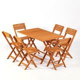 Meya Dekor MYB11 Bistro Set 6+1 Katlanabilir Masa Sandalye Takımı