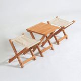 Meya Dekor MYM07 2+1 Tabure Set Krem