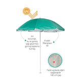 Meya Dekor Plaj, Bahçe, Balkon, Teras Şemsiyesi Bidonsuz - YEŞİL