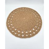 Meya Design 2'li El Örgüsü Kağıt Ip Supla Seti - 34X34 cm - 34 x 34 - Hasır