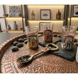 Meya Design Istanbul Ayasofya Figürlü Cam Shot Bardak – 7x4 cm - Renkli