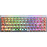 Meyer Gaming FGG Madlions Titan 68 Turbo Hall Effect 8K Manyetik Oyuncu Klavyesi Polar Magnetic RGB Switches-Beyaz