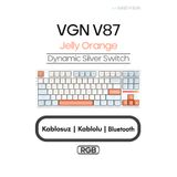 Meyer Gaming VGN V87 RGB Gaming Kablosuz Mekanik Klavye Gasket (2.4GHz Kablosuz, Bluetooth, Kablolu USB-C)