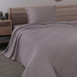 Meyn Collection Tek Kişilik Çok Amaçlı Pike Yatak Örtüsü ve Yastık Kılıfı - 160 x 230 cm - Gül Kurusu