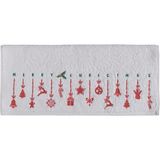 Meyn Collection Yılbaşı Temalı Nakışlı Hediyelik 50X90 Tekli El Havlusu - Beyaz - 50 x 90 cm
