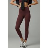 meyou bags Kadın Bordo Yüksek Bel Push Up Toparlayıcı Günlük ve Spor Tayt Soft Touch
