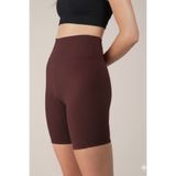 meyou bags Kadın Yüksek Bel Toparlayıcı Etkili Sıkılaştırıcı Fitilli Kumaş Günlük Ve Spor Biker Kısa Tayt