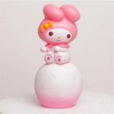 Meyra Accessories Sanrio My Melody Figür Ay Gece Lambası Başucu Mini Pilli Ay Lamba Masaüstü Figür Hediyelik Peluş