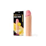 Meyrabest Max Man Uzatmalı Ttırtıklı Realistik Dokuda Penis Kılıfı 3 Cm