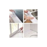 MeYsOh Beyaz Banyo Küvet Mutfak Lavabo Beyaz Su Geçirmez Kenar Bandı Su Sızdırmaz Bant