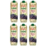 Meysu %100 1 lt Üzüm Suyu (6 adet)