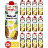 Meysu Ananas Meyve Suyu 1 L ( 12LI Paket) - 1 lt