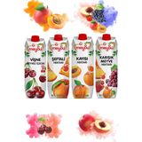 MEYSU Meyve Nektarı 1 Lt x 4 Adet (Kayısı, Vişne, Şeftali, Karışık Meyve) Tek Ebat