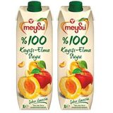 Meysu%100 Kayısı-Elma Meyve Suyu 1 Litre 2li paket