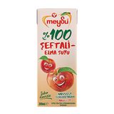 Meysu%100 Şeftali-Elma Suyu 200 Mililitre 6lı paket