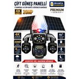 MEYTECH 204 4G Sim Kartlı Kamera 4 Kameralı Solar Güneş Enerjili Güvenlik Kamerası Gece Görüşlü