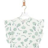 Meyve Baskılı Kız Crop Tshırt Mint Yeşili - 5 Yaş