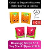 Meyve Desen Güvenli 5-12 Yaş Çocuklar İçin Yüzme Kolluk Deniz Havuz Şişme Kolluğu Yüzücü Hava Odalı