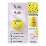 Meyve Figürlü Peluş Kancalı Mini Kız Çocuk Cüzdanı ve Çanta Aksesuarı - 5 Farklı Seçenek asel k2
