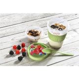 Meyve Hazneli Kaşıklı Portatif Yoğurt Kabı | BPA Free, Türk Malı