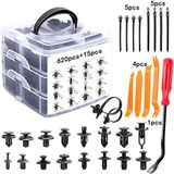 Meyzone 635 Parça Oto Fastener Klips Tampon Kapı Pervazı Tutucu Raptiye Klips Seti Kutulu Ekipmanlı Full Set