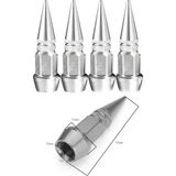 Meyzone Alüminyum Sivri Sibop Kapağı 4'lü Gri Sibob Kapağı 45MM - 0315 Gri