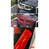 MeyZone Hologram Kırmızı Petek Desen Far Stop Filmi Far Folyosu Far Çizik Çizilme Engelleyici Folyo 100*30cm
