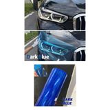 MeyZone Hologram Koyu Mavi Petek Desen Far Stop Filmi Far Folyosu Far Çizik Çizilme Engelleyici 100cmx30cm
