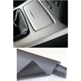 Meyzone Karbon Fiber Folyo Hava Kanallı Araç Döşeme Kaplama Folyosu Gri 30 cm x 1 Metre