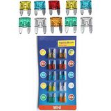 Meyzone Oto Araç Bıçak Sigorta 10'lu Set 5-7,5-10-15-2-25-30-40 Amper Yüksek Performanslı Mini Sigorta