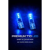 MeyZone Premium Mavi T10 Sabit-Çakar Modlu Led Park Plaka Ampulü T10 Led Ampul