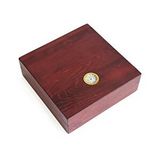 Mezmob Masif Yerli Sedir Ağacı Humidor Puro Kutusu Küçük Boy Analog Ceviz