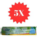 Mezpack Ambalaj 400 gr Çöp Poşeti Jumbo Boy (5 Paket) - 80 x 110 cm