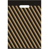 Mezpack Ambalaj 60X70 No: 6 Siyah Diagonel Takviyeli Mağaza Poşeti (1 Paket)