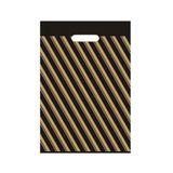 Mezpack Ambalaj Floraplast ( 33x45) No: 3 50'li Siyah Diagonel Takviyeli Mağaza Poşeti ( 1 Paket)