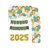 Mezun Oldum Mezuniyet Süsleme Balon Zinciri 2025, 1