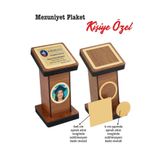 Mezuniyet Plaket Kürsüsü Ödül Kupası Kişiye Özel Baskılı