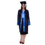 Mezuniyetshop Kep Cubbe Mezuniyet Lise Lacivert Mavi Şeritli