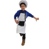 Mezuniyetshop Mutfak Önlüğü Şapkalı Çocuklar Için - 1 Yaş ve Üzeri - Beyaz