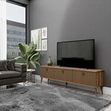 Mezza 1370 Lexus 180 cm (Ahşap Ayaklı) Tv Ünitesi Hat - Kaplan - Ceviz