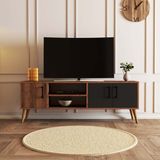 Mezza 150 cm Modern Tasarımlı TV Ünitesi Kahverengi Suntalam Malzeme ile Salon Dekoruna Uygun