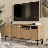 Mezza 1546 Artemis 139 cm Tv Ünitesi Sepet Rengi - Sepet Ceviz