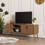 Mezza 1582 Ürgüp Rengi Exxen 150 cm Ahşap Ayaklı Tv Ünitesi