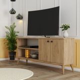 Mezza Everest Minimalist Tasarımlı TV Ünitesi 138 cm Genişlik 60 cm Yükseklik Suntalam Malzeme