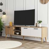 Mezza Exxen 1585 Ahşap Ayaklı Tv Ünitesi 180 CM