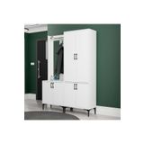 Mezza ROYAL SOL AYNALI 6 KAPAKLI 7 ASKILI PORTMANTO BEYAZ SET 5020-5030