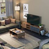 Mezza Set 1581-2070 Exxen 180 Cm Tv Ünitesi + Exxen Orta Sehpa - Ürgüp-Antrasit Rengi